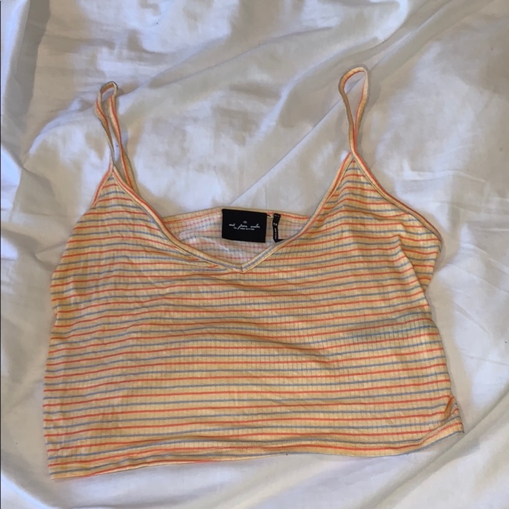 striped Urban Outfitters crop top